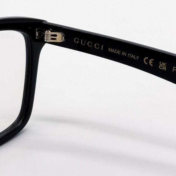 NEW GUCCI EYEGLASSES SQUARE BLACK MEN GUCCI GG0964S 001 - Picture 10 of 11